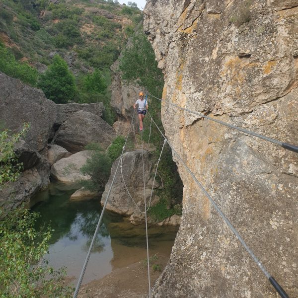 grand pont nepalais via ferrata Sierra de Guara