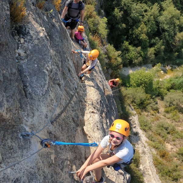 partie finale via ferrata Bierge