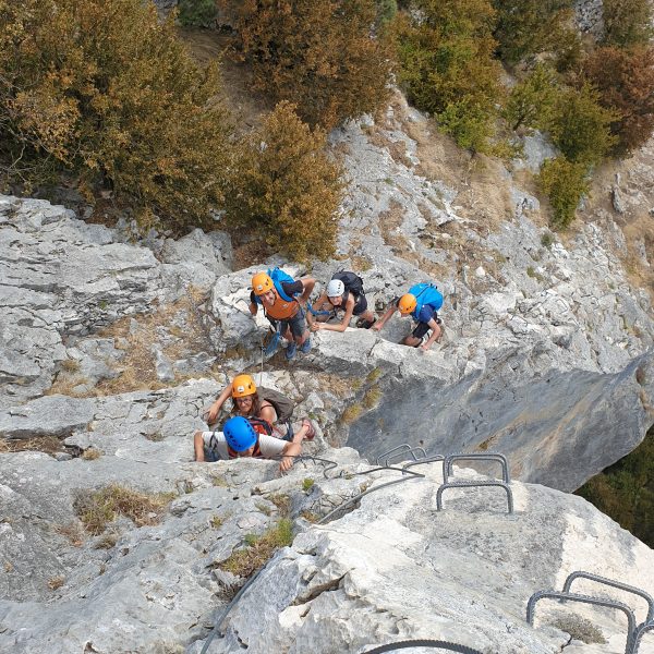 via ferrata de Rodellar remontée